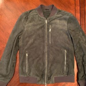 All saints Kemble bomber jacket, suede